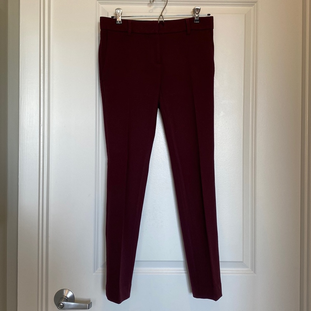 Ann Taylor 00P Burgundy Slacks
